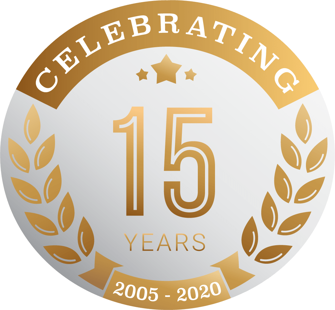 Celebrating 15 Years Badge